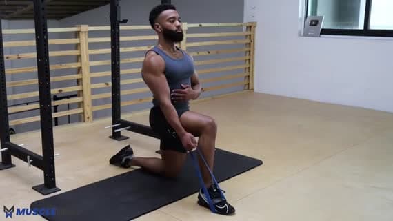 Mini Band Kneeling Row