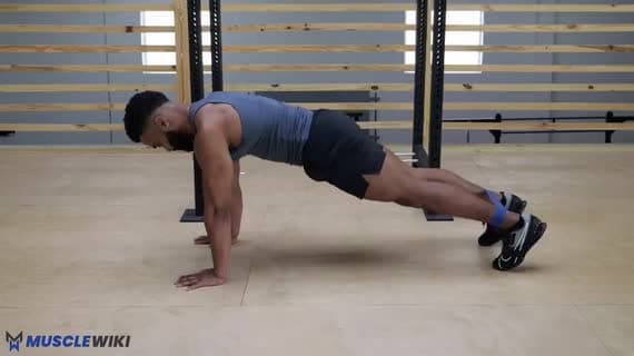 Mini Band Plank Glute Kickback