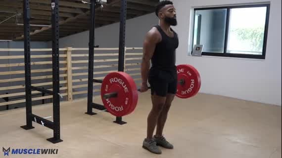 Barbell Behind The Back Shrug