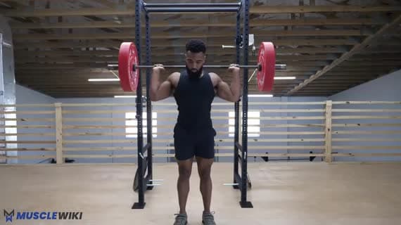 Barbell Behind The Neck Press