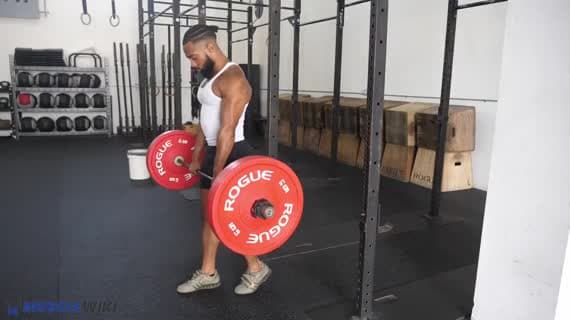 बारबेल स्टैगर्ड डेडलिफ्ट