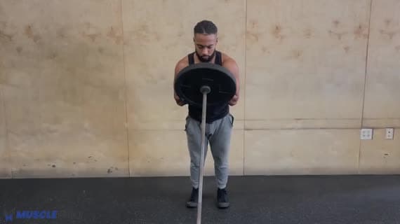 Elevación de gemelos con landmine