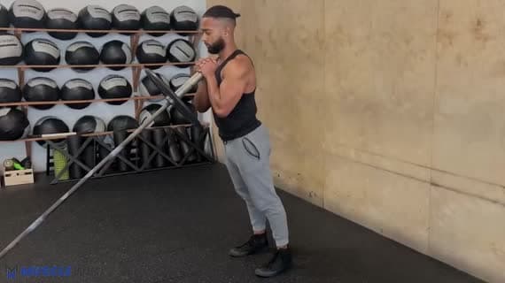 Landmine 高脚杯式交叉后弓步