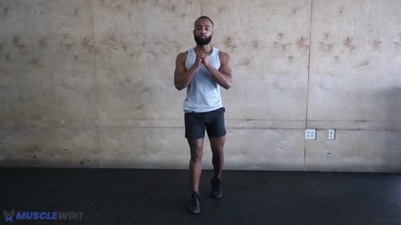 Squat monopodal avec poids du corps