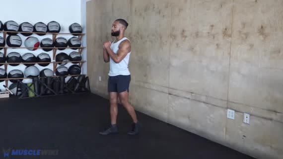 Squat monopodal avec poids du corps