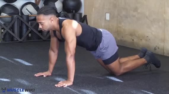 شنا روی زانو با وزن بدن