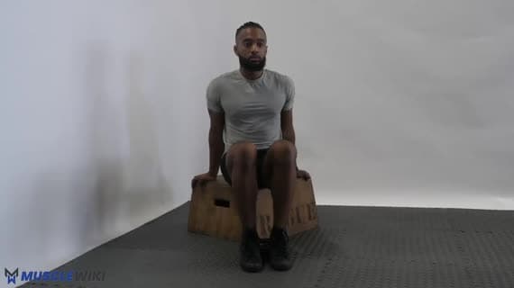 Alzata tibiale da seduto