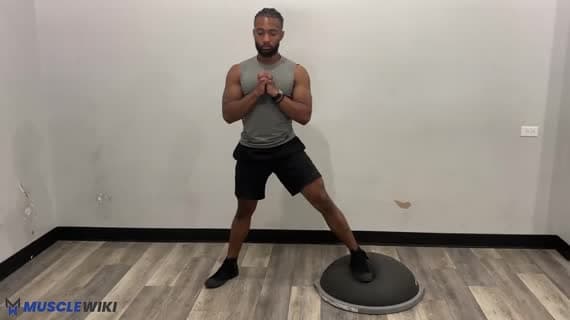 Bosu Ball साइड लंज