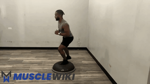 Przeskoki nad Bosu Ball