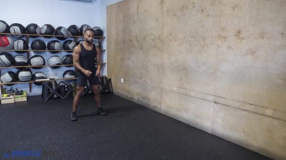 Cardio Long Jump Shuffle Back