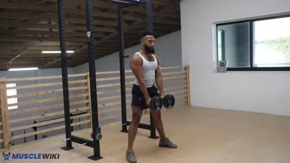 Dumbbell Hang Clean And Press