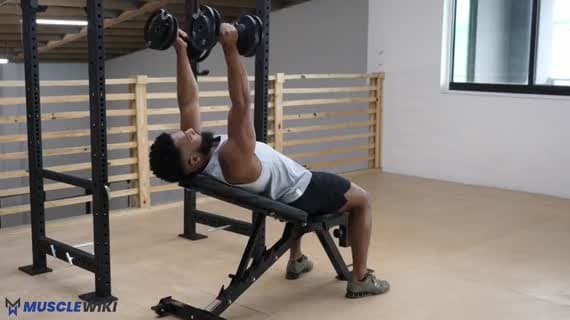 Dumbbell Incline Skullcrusher