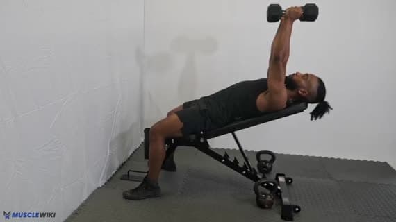 Dumbbell Incline Skullover