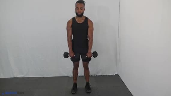 哑铃罗马尼亚硬拉