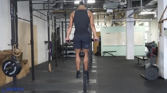 Dipy z obciążeniem hantlami