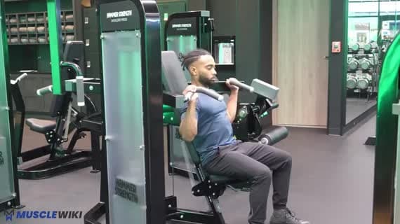 Machine Overhand Overhead Press