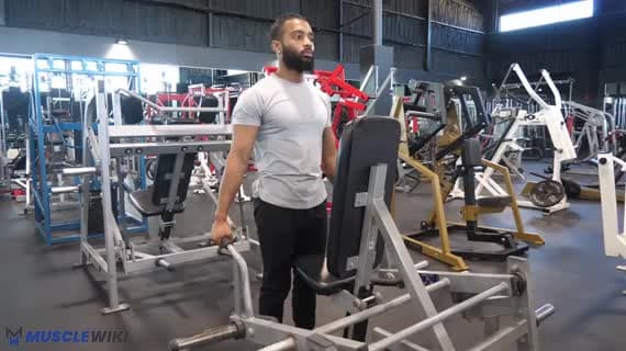 Haussement d'épaules à la machine debout