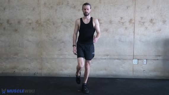 滑板式单腿深蹲