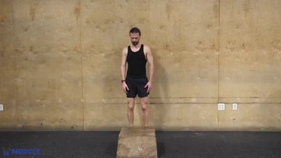 Step-up con elevación de rodilla (peso corporal)