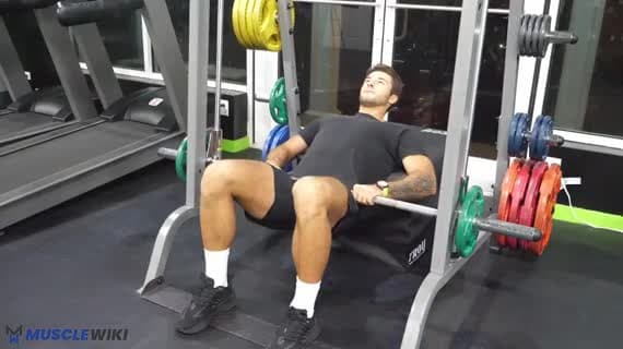 Smith-Maschine Hüftstoß