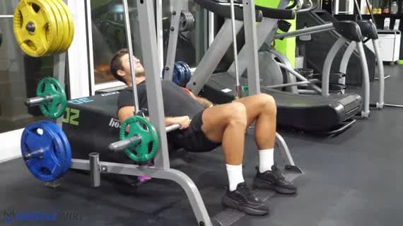 Smith-Maschine Hüftstoß