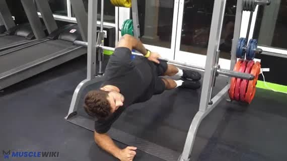 Prancha Lateral com Máquina Smith para Cima e para Baixo