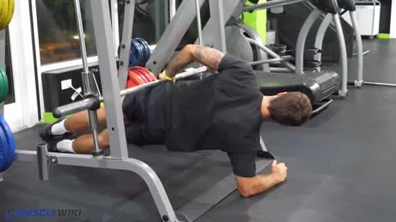 Prancha Lateral com Máquina Smith para Cima e para Baixo