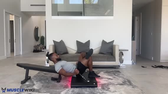 Vitruvian Figure Four Hip Thrust