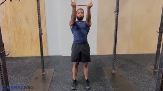 ثني البايسبس بالباند من الأعلى