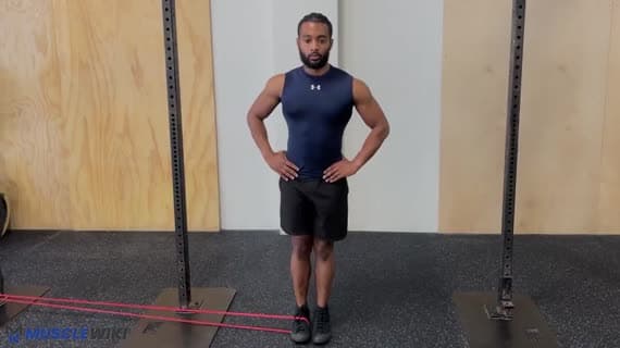 Приведение бедра с резинкой