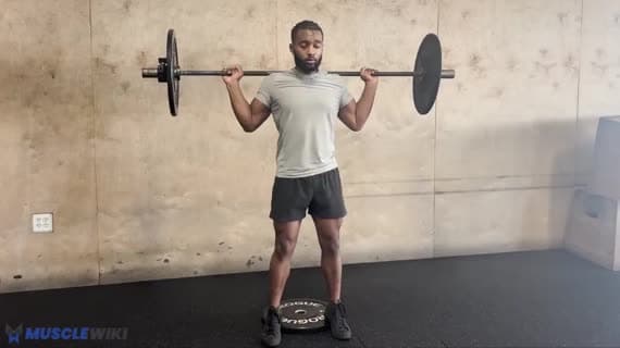 Barbell Heels Up Back Squat