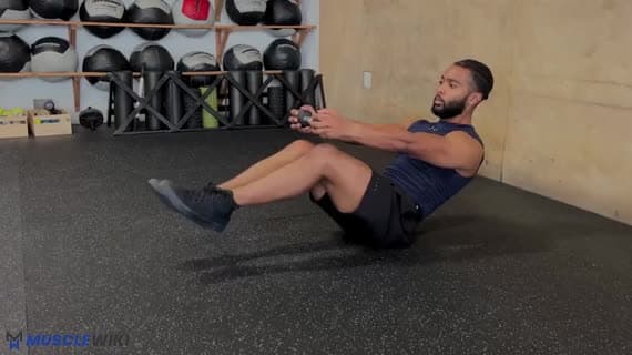 哑铃长臂俄罗斯转体