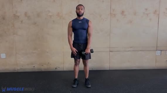 Dumbbell Single Arm Upright Row