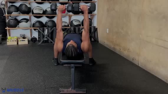 پرس تیت با دمبل