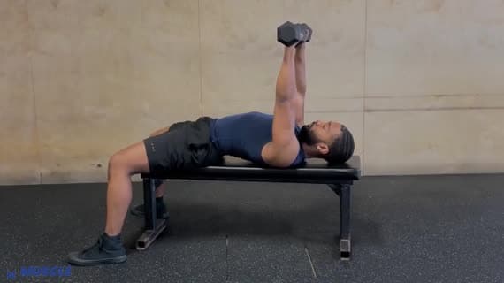 پرس تیت با دمبل