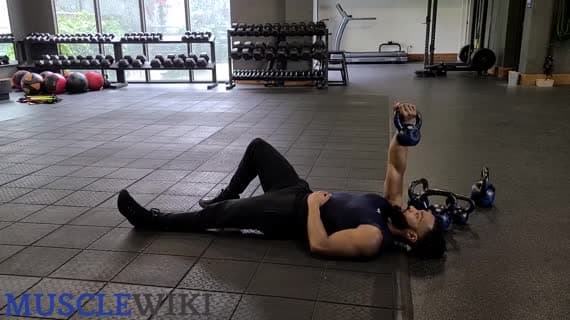 Tate press z kettlebellem