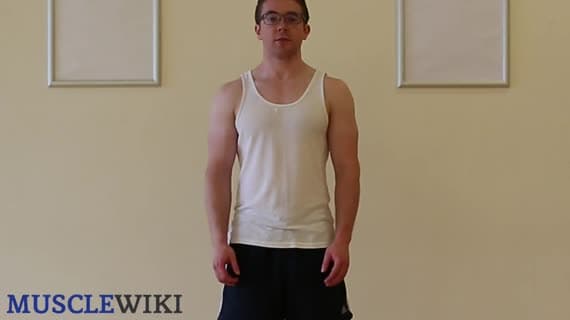 تمدد العضلة شبه المنحرفة — التنويع الثالث