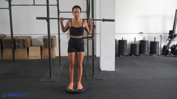 Barbell Curtsy Deficit Lunge