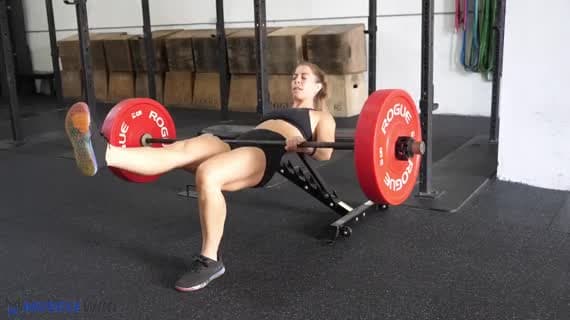 Barbell Single Leg Hip Thrust