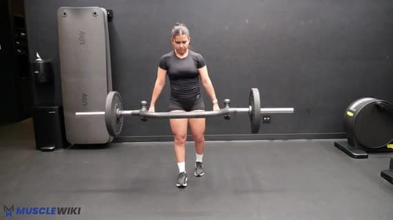 Trap Bar Staggered Romanian Deadlift
