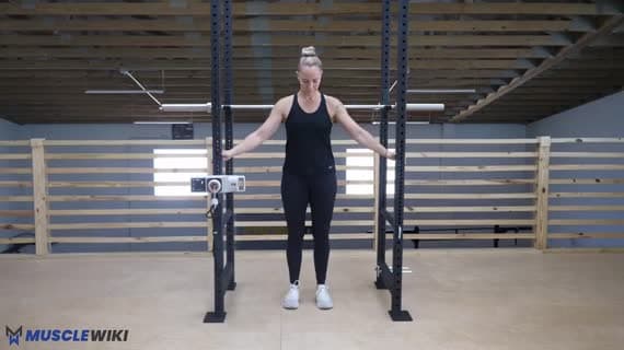 Sissy squat assisté au poids du corps