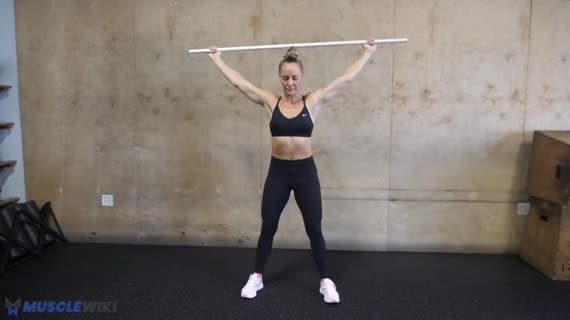 Pole Overhead Squat