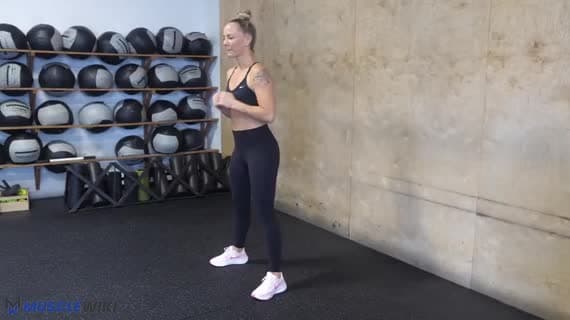Bodyweight Pop Squat