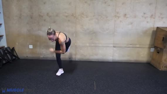 Cardio Skater To Single Leg Burpee