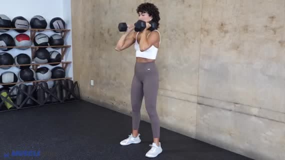 Dumbbell Front Rack Squat