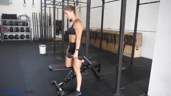 Dumbbell Half Kneeling Romanian Deadlift