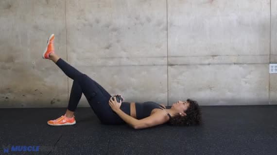 Dumbbell Single Leg Glute Bridge