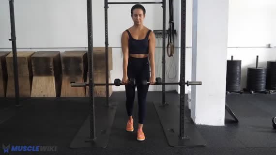 Dumbbell Staggered Waiters Bow