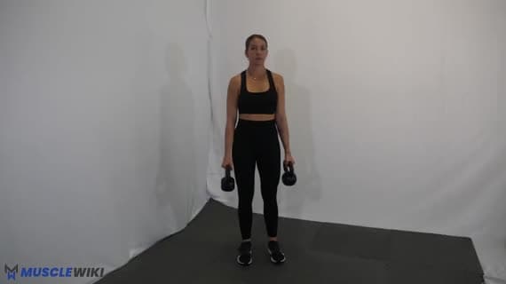 Kettlebell Conventional Deadlift (Double)