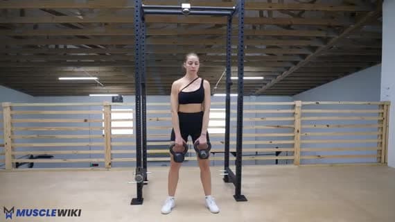 Kettlebell Hang Clean And Press